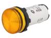 SCHNEIDER ELECTRIC Kontrolka 22mm Podsv: LED 230V AC plochá IP65 barva oranžová