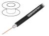 TELESTE Kabel: koaxiální RG6 1x75Ω drát Cu PE černá 100m