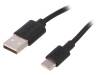 GOOBAY Kabel USB 2.0 USB 2.0 A vidlice, USB 3.1 C vidlice 0,5m černá