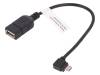 ASSMANN Cable OTG, USB 2.0 USB A socket, USB B micro plug (angle) AK-300313-002-S