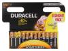 DURACELL Baterie: alkalická 1,5V AAA,R3 Počet čl: 12 nenabíjecí