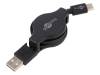 GOOBAY Kabel USB 2.0 USB A vidlice,USB C vidlice 1m černá