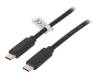 LOGILINK Kabel USB 3.1 z obou stran,USB C vidlice 0,5m černá 10Gbps