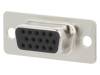 CONEC D-Sub HD PIN: 15 zásuvka na kabel pájení 3A Povrch: gold flash