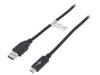 GOOBAY Kabel USB 3.1 USB A vidlice,USB C vidlice 0,5m černá 10Gbps