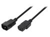 LOGILINK Kabel IEC C13 zásuvka,IEC C14 vidlice 3m černá 10A 250V