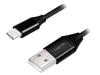 LOGILINK Kabel USB 2.0 USB A vidlice,USB C vidlice 0,3m černá
