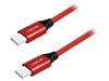 LOGILINK Kabel USB 2.0 z obou stran,USB C vidlice 0,3m červená