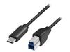 LOGILINK Kabel USB 3.0 USB B vidlice,USB C vidlice 1m černá