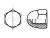BOSSARD Matice šestihranná M10 1,5 mosaz Povlak: chrom 17mm BN 515