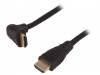 QOLTEC Kabel HDMI 1.3 HDMI vidlice,HDMI zástrčka 90 1,3m černá