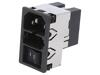 SCHURTER Konektor: napájecí AC zásuvka vidlice 4A 250VAC fastony 4,8mm