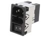 SCHURTER Konektor: napájecí AC zásuvka vidlice 6A 250VAC fastony 4,8mm