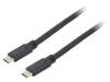 GOOBAY Kabel USB 3.2 z obou stran,USB C vidlice 3m černá 5Gbps 60W
