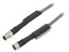 ALPHA WIRE Připojovací kabel M8 PIN: 3 1m zástrčka -25÷80C IP67
