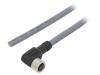 ALPHA WIRE Připojovací kabel M8 PIN: 3 úhlový 3m zástrčka -25÷80C IP67