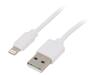 GEMBIRD Kabel USB 2.0 vidlice Apple Lightning,USB A vidlice 1m bílá