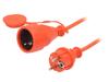 JONEX Prodlužovací síťový kabel Zásuvky: 1 PVC oranžová 3x1,5mm2