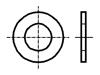 BOSSARD Podložka kulatá M2,3 D=6mm h=0,5mm ocel Povlak: zinek BN: 715