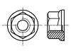 BOSSARD Matice s límcem šestihranná M10 1,5 ocel Povlak: zinek 15mm