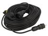 KEL Prodlužovací síťový kabel Zásuvky: 1 guma černá 3x1,5mm2 50m
