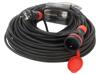 KEL Prodlužovací síťový kabel Zásuvky: 1 guma černá 3x1,5mm2 40m