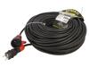 KEL Prodlužovací síťový kabel Zásuvky: 1 guma černá 3x2,5mm2 50m