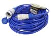 KEL Prodlužovací síťový kabel Zásuvky: 1 PUR modrá 3x1,5mm2 50m