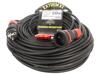 KEL Prodlužovací síťový kabel Zásuvky: 1 guma černá 3x1,5mm2 50m
