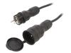 KEL Prodlužovací síťový kabel Zásuvky: 1 guma černá 3x1,5mm2 20m