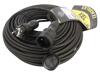 KEL Prodlužovací síťový kabel Zásuvky: 1 guma černá 3x1,5mm2 40m
