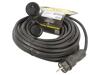 KEL Prodlužovací síťový kabel Zásuvky: 1 guma černá 3x2,5mm2 20m
