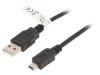 GOOBAY Kabel USB 2.0 USB A vidlice,USB B mini vidlice 1m černá