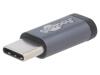 GOOBAY Adaptér OTG,USB 2.0 USB B micro zásuvka,USB C vidlice šedá