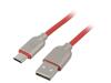 GEMBIRD Kabel USB 2.0 USB A vidlice,USB C vidlice zlacený 2m červená