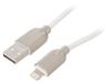 GEMBIRD Kabel USB 2.0 vidlice Apple Lightning,USB A vidlice 1m bílá