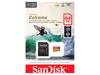 SANDISK Paměťová karta Extreme,Specifikace A2 microSDXC 64GB