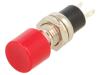 E-SWITCH Přepínač: tlačítkový pol: 2 SPST-NO 1,5A/250VAC červená