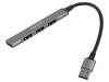 LOGILINK Hub USB USB A USB 3.0 PnP šedá Počet portů: 4 5Gbps