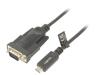 LOGILINK Převodník USB- RS232 D-Sub 9pin vidlice,USB C vidlice 1,2m