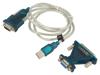 LOGILINK Převodník USB- RS232 D-Sub 9pin vidlice,USB C vidlice 1,3m