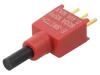 E-SWITCH Přepínač: tlačítkový pol: 2 SPDT 0,02A/20VDC 0,02A/20VAC THT