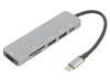 VCOM Adaptér USB 3.0 niklovaný černá 5Gbps stříbrná PVC