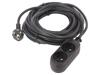 JONEX Prodlužovací síťový kabel Zásuvky: 2 PVC černá 3x1,5mm2 10m