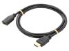 GOOBAY Kabel HDCP 2.2,HDMI 2.0 HDMI zásuvka,HDMI vidlice 1,5m černá