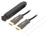 GEMBIRD Cable HDMI 2.0 HDMI plug,both sides textile 10m black