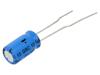 VISHAY Kondenzátor: elektrolytický THT 220uF 10VDC Rozteč: 2,5mm ±20%