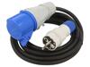 KEL Prodlužovací síťový kabel Zásuvky: 1 guma černá 3x2,5mm2 1,5m