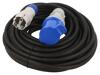 KEL Prodlužovací síťový kabel Zásuvky: 1 guma černá 3x2,5mm2 15m