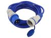 KEL Prodlužovací síťový kabel Zásuvky: 1 PUR modrá 3x2,5mm2 10m